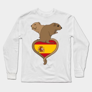 Gerbil Spain (light) Long Sleeve T-Shirt